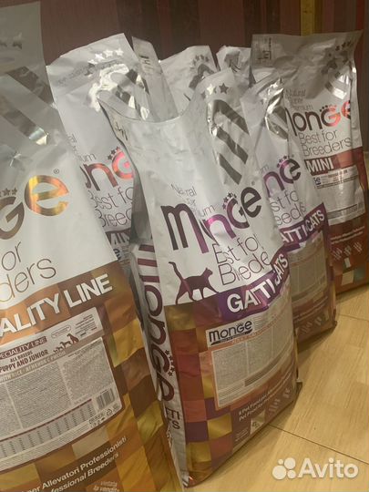 Корм Монж для собак и кошек в наличие