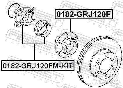 Ступица колеса перед прав/лев 0182GRJ120F F