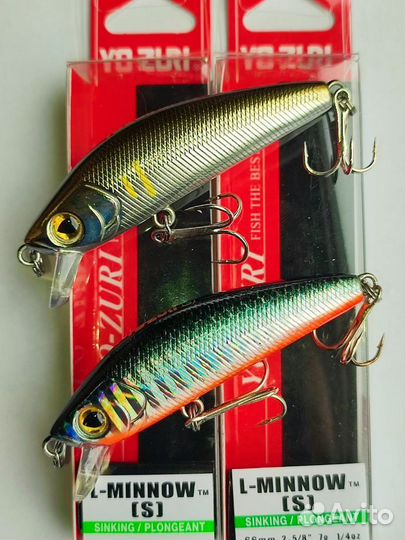 Топ Воблеры 2 шт Yo zuri L minnow 66 mm