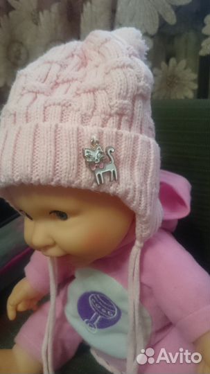 Шапочка демисезонная 0-6 мес