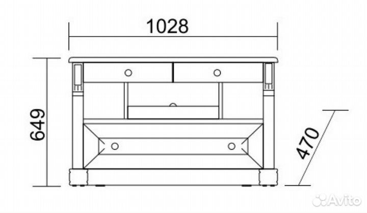 Тумба для TV Наполи (мебель Черноземья)