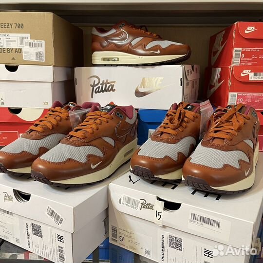 Nike Air Max 1 x Patta Dark Russet новые оригинал