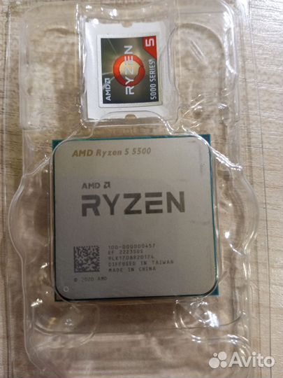Комплект ryzen 5 5500 + gigabyte b450 aorus