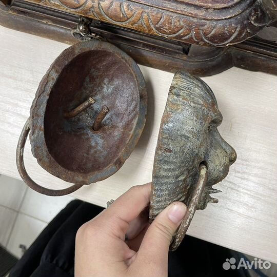 Дверные ручки Голова льва Чугун СССР (Сзр)