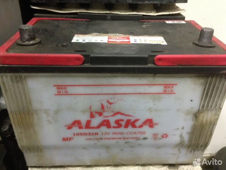 90А/ч аккумулятор б/у Alaska 105D31R