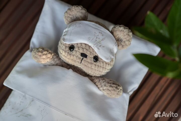 Вязаная игрушка Медвежонок набор подарочный