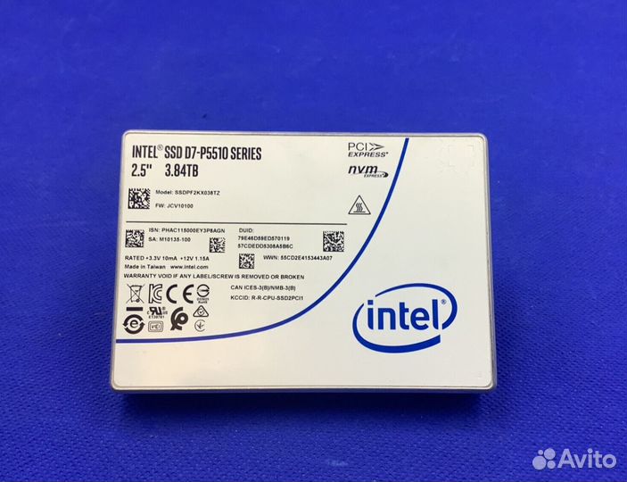 Intel SSD D7-P5510 ssddpf2KX038TZ01 3.84тб Серверн