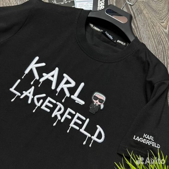 Футболка Karl Lagerfeld - premium -Белый / Черный