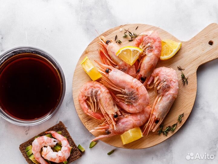 Северные креветки в ассортименте