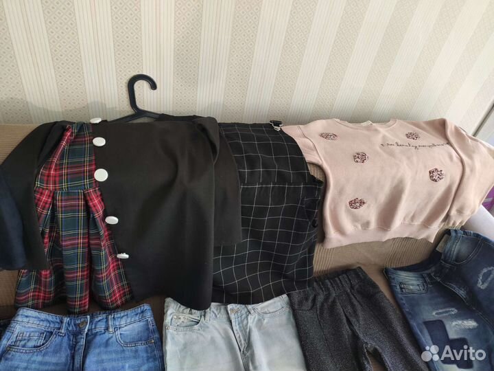 Вещи пакетом на девочку размер 134 140