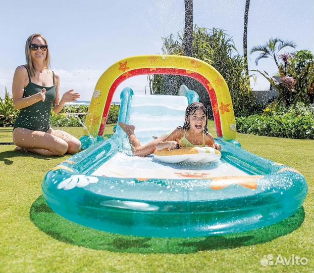 Водная горка Intex 561х137х99 см с 2-я сёрфами 561