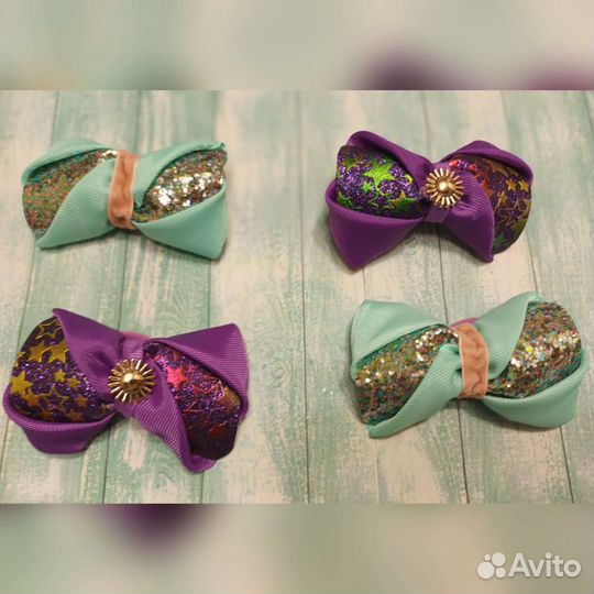 Бантики с эко-кожей