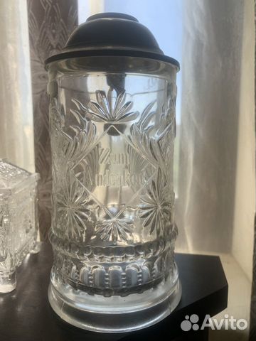 Карты кружка антикварное стекло литье до 1900