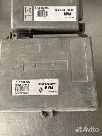 Блок управления двигателем Рено 19