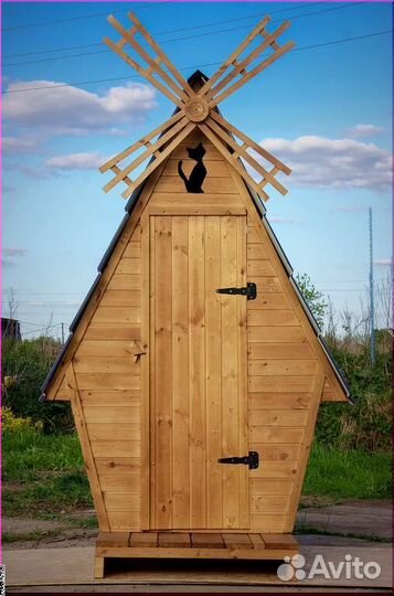 Дачный туалет деревянный JWL456