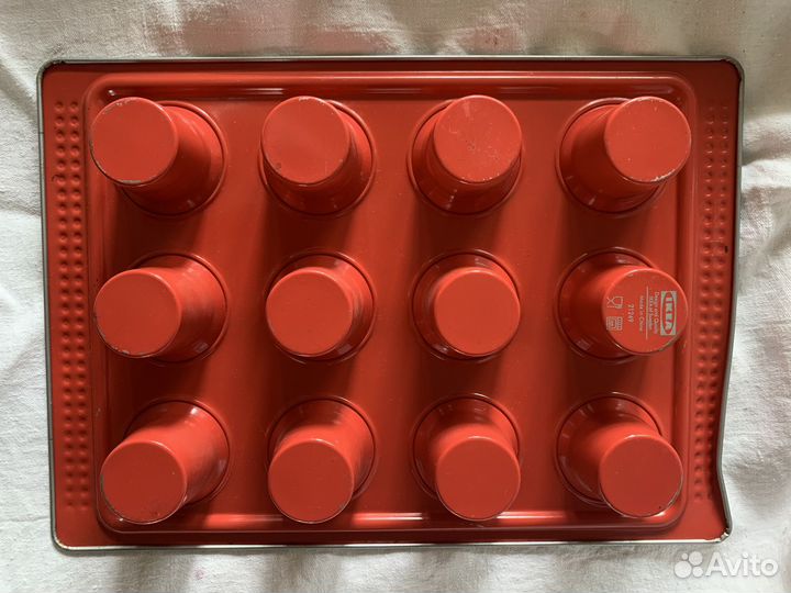 Форма для выпечки IKEA металлическая на 12 ячеек
