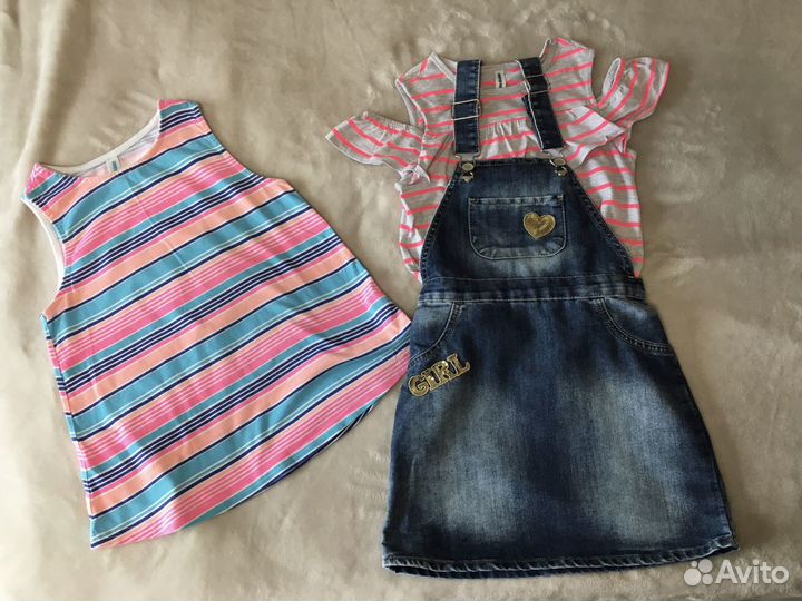Сарафан и две маечки,рост от 128