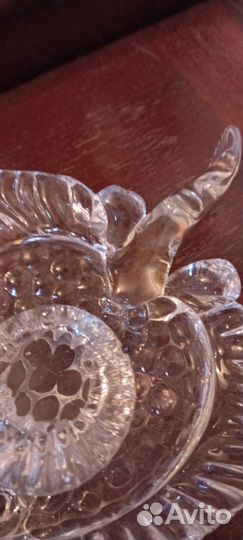 Хрустальная рыбка Винтаж СССР 1980 годы