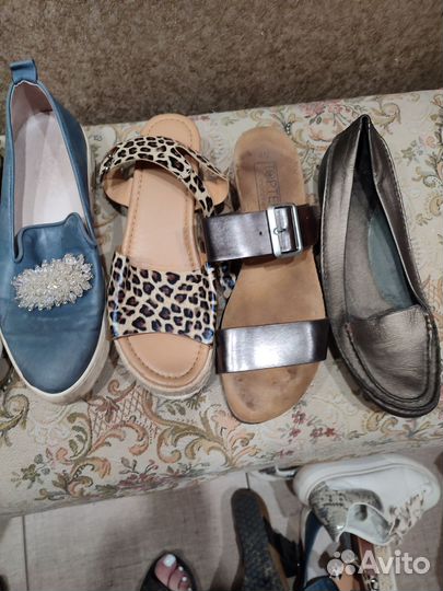 Сандалии, мокасины нат кожа