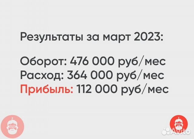 Готовый бизнес прибылью от 110 тыс рублей