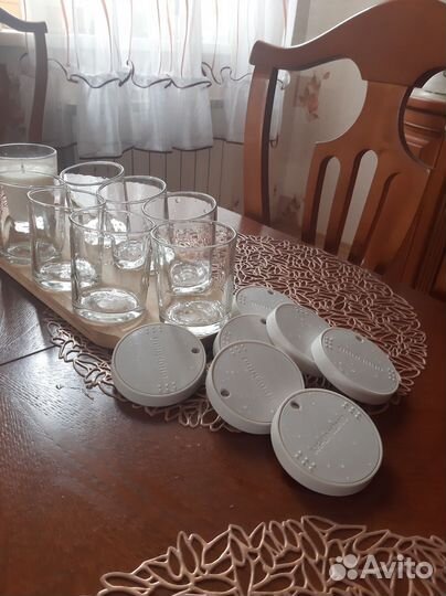 Банки стеклянные для йогурта