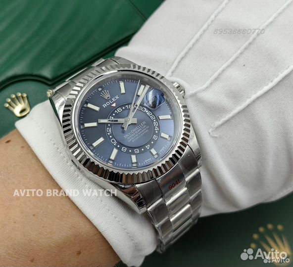 Часы мужские Rolex Sky-Dweller blue dial новые