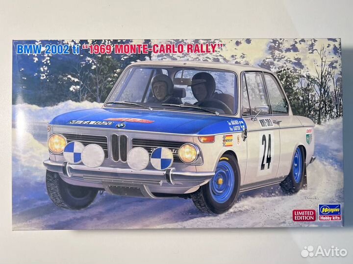 Hasegawa 1/24 BMW 2002 ti 1969 monte-carlo rally