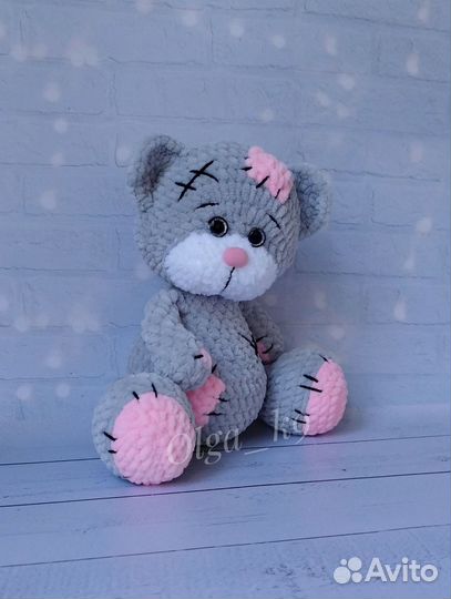 Вязаная игрушка Мишка Тедди