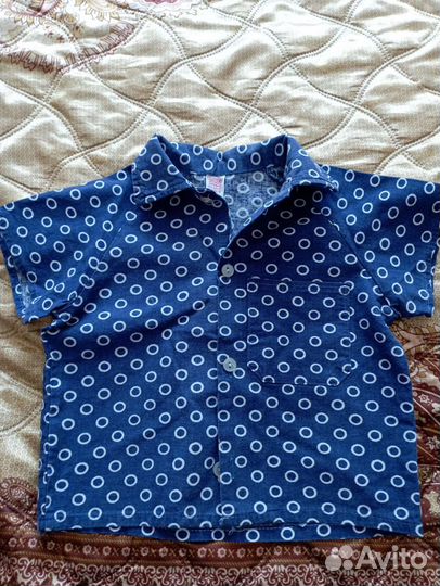 Рубашка для мальчика от года до четырёх лет