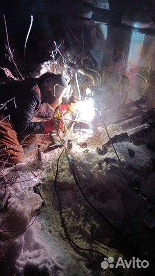 Отогрев водопровода отопления Сварочные работы