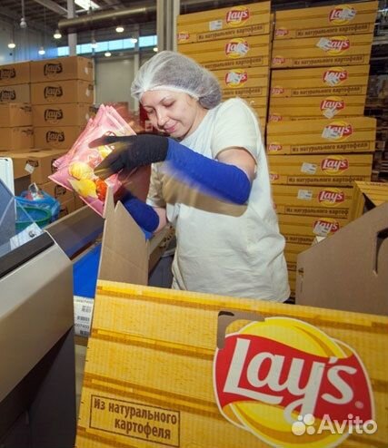 Вахта Упаковщик чипсы с жильем и питанием Москва