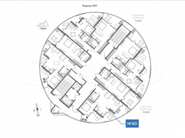 2-к. апартаменты, 67,1 м², 6/11 эт.