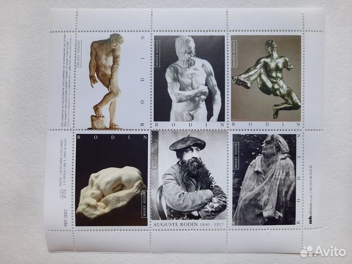 Виньетки Лувр и Музей Родена 1996г