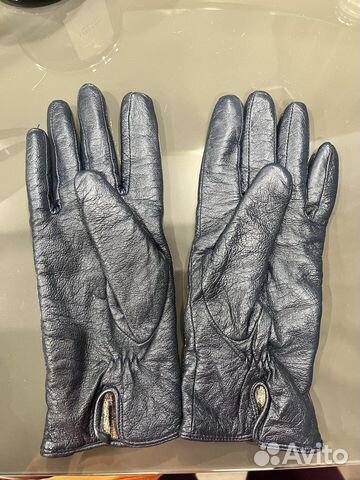 Перчатки женские кожаные новые 6 размер