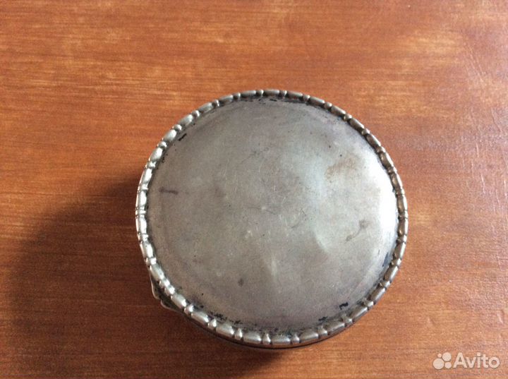 Табакерка серебро старинная