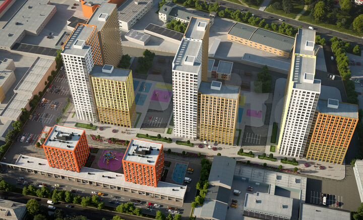 2-к. квартира, 59,1 м², 13/25 эт.