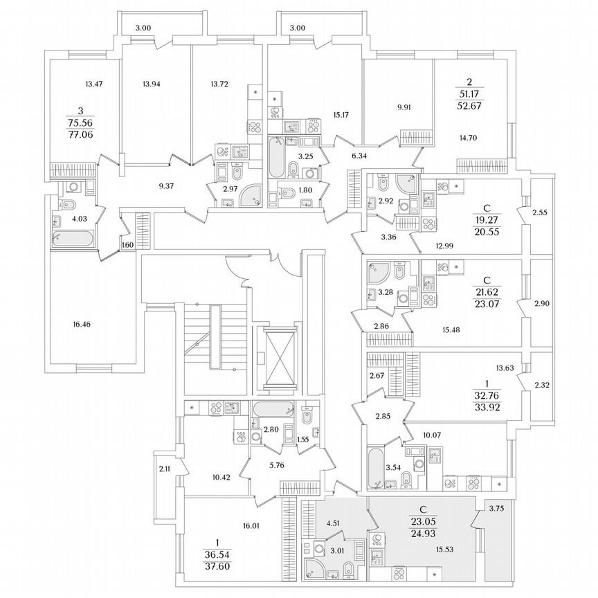 Квартира-студия, 24,9 м², 7/9 эт.