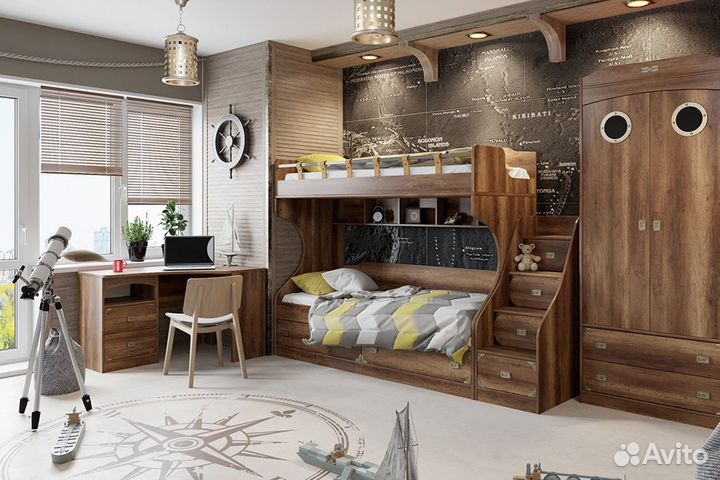 Шкаф настольный «Навигатор» (Дуб Каньон)