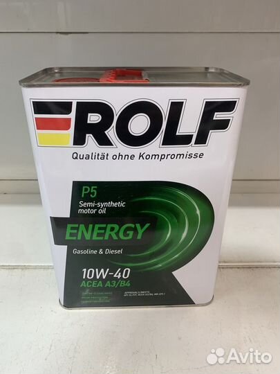 Масло rolf energy P5 10W-40 4L