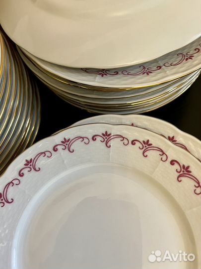 Чешский фарфор: новые тарелки 3 вида по 12 шт