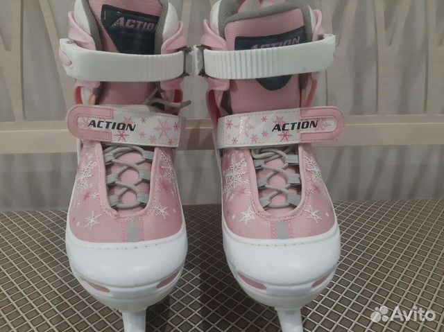 Коньки раздвижные. Размер 34-37 для девочки