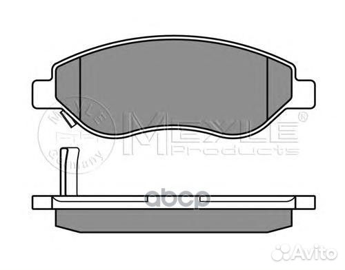 Колодки тормозные opel corsa -14 0252455019w Meyle