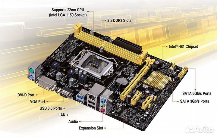 Комплект Asus H81M-K+Intel Xeon E3-1231 v3