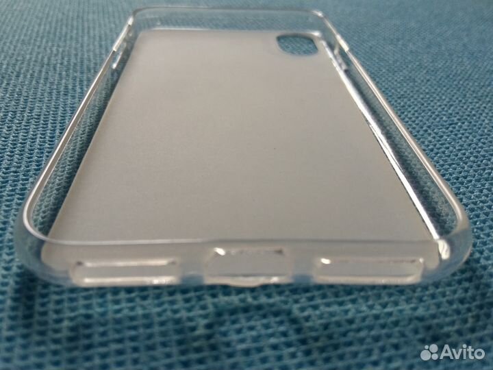 Матовая Накладка (чехол) iPhone X (белый, чёрный)