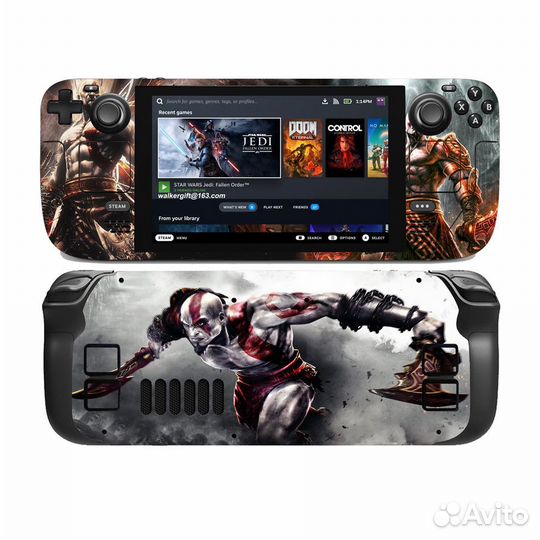 Steam deck защитная наклейка / защитный чехол сет2