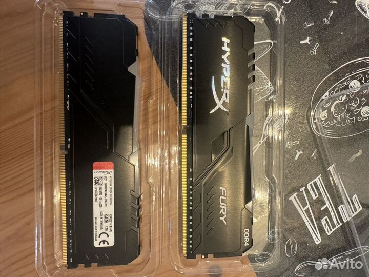 Kingston hyperx fury ddr4 3200 мгц 2x8gb