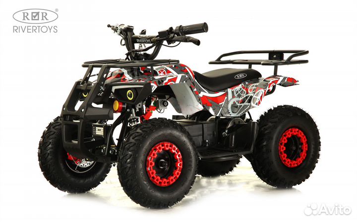 Детский электроквадроцикл tiki LUX 25 км/ч красный спешл