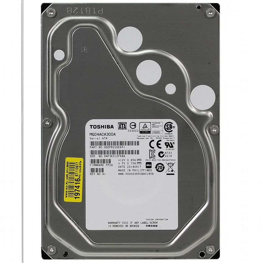 [MG04ACA300A] Жесткий Диск Toshiba Mg04aca300a 3tb SATA3 3,5"