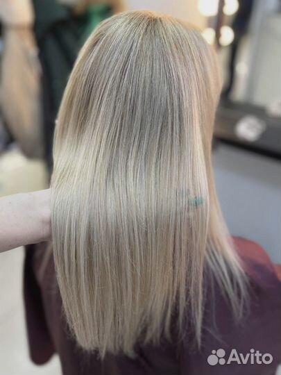 Окрашивание стрижка укладка