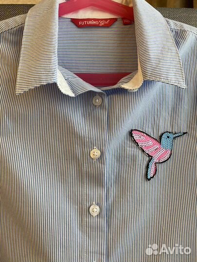 Рубашки 146 школьные